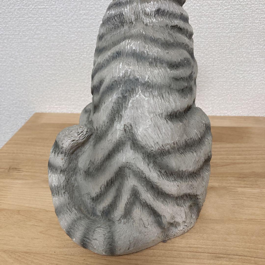 イタリア　リアル猫 ネコ　ねこ　キャット　サバトラ　置物 オーナメント オブジェ