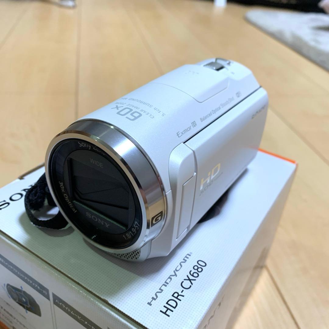 SONY HDR-CX680 ホワイト ハンディカム 本体