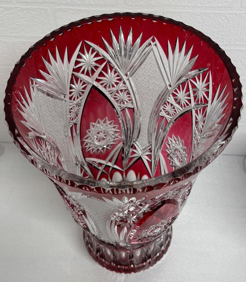 M*A様 ボヘミアンクリスタルの大型花瓶