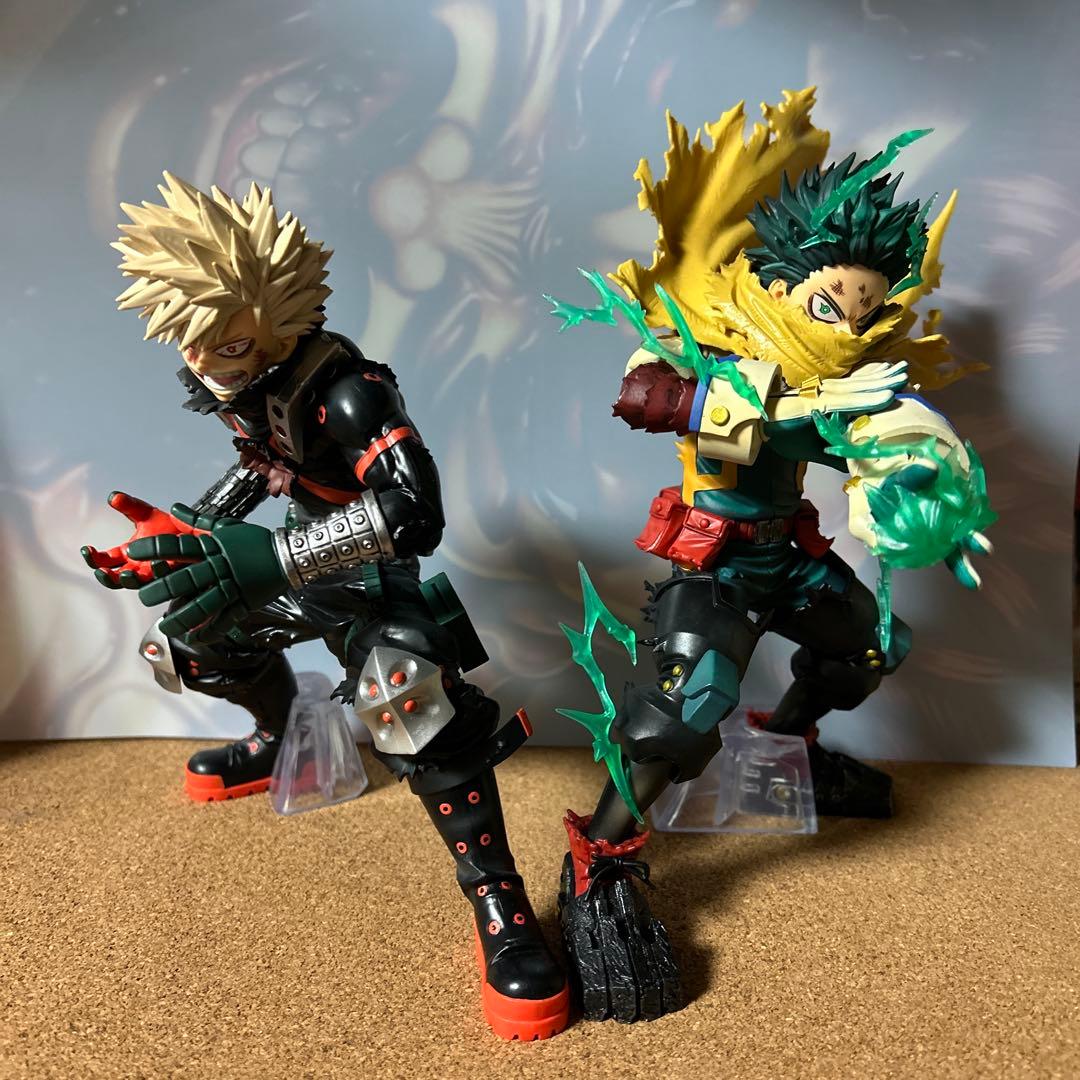 僕のヒーローアカデミア　一番くじ　更に向こうへ　緑谷出久 爆豪勝己　フィギュア