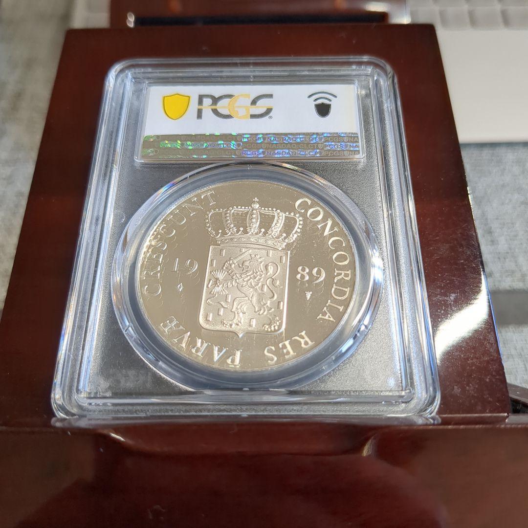 1989 オランダ ダカット銀貨 PCGS PR69 DCAM