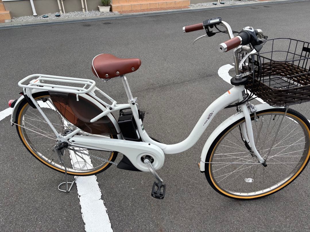 YAMAHA PAS with 26インチ電動アシスト自転車 前カゴ付き