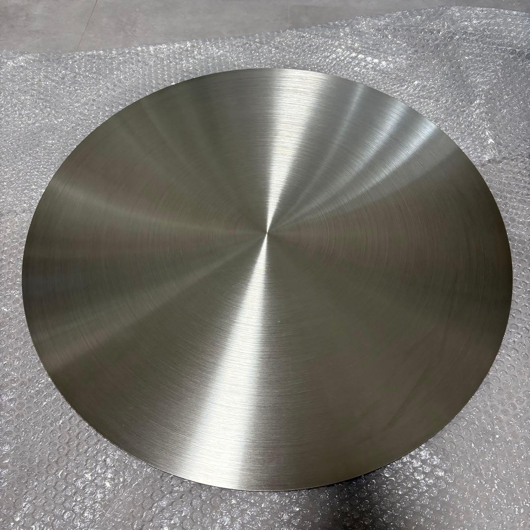 ステンレスコーヒーテーブル サイドテーブル ヘアライン仕上げ カフェ バルコニー