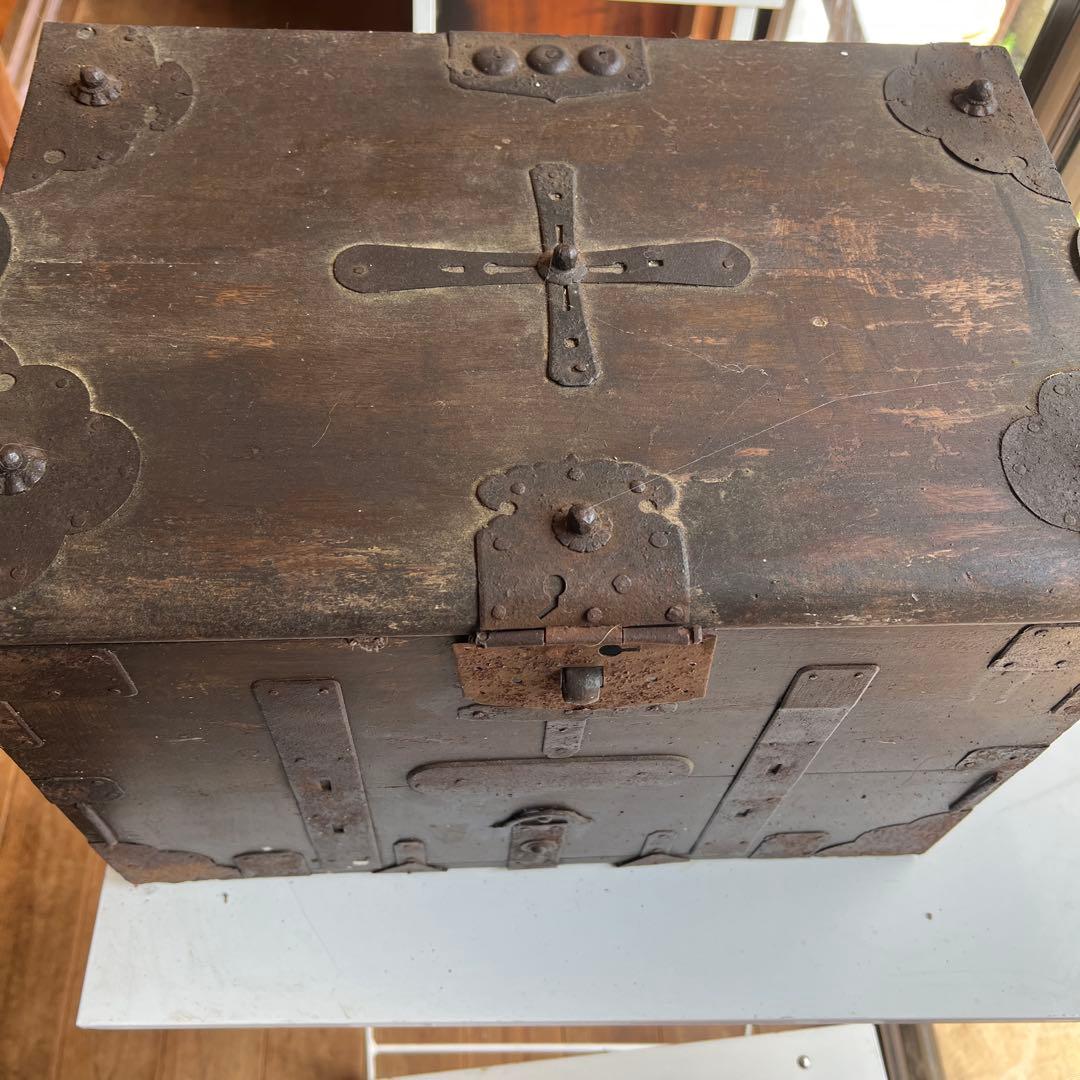 アンティーク 木製ボックス 中型