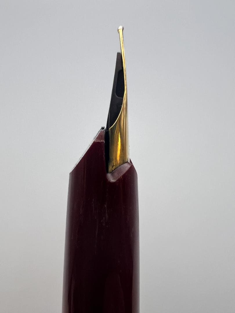 【海】Montblanc モンブラン K14 万年筆 585 ボルドー色