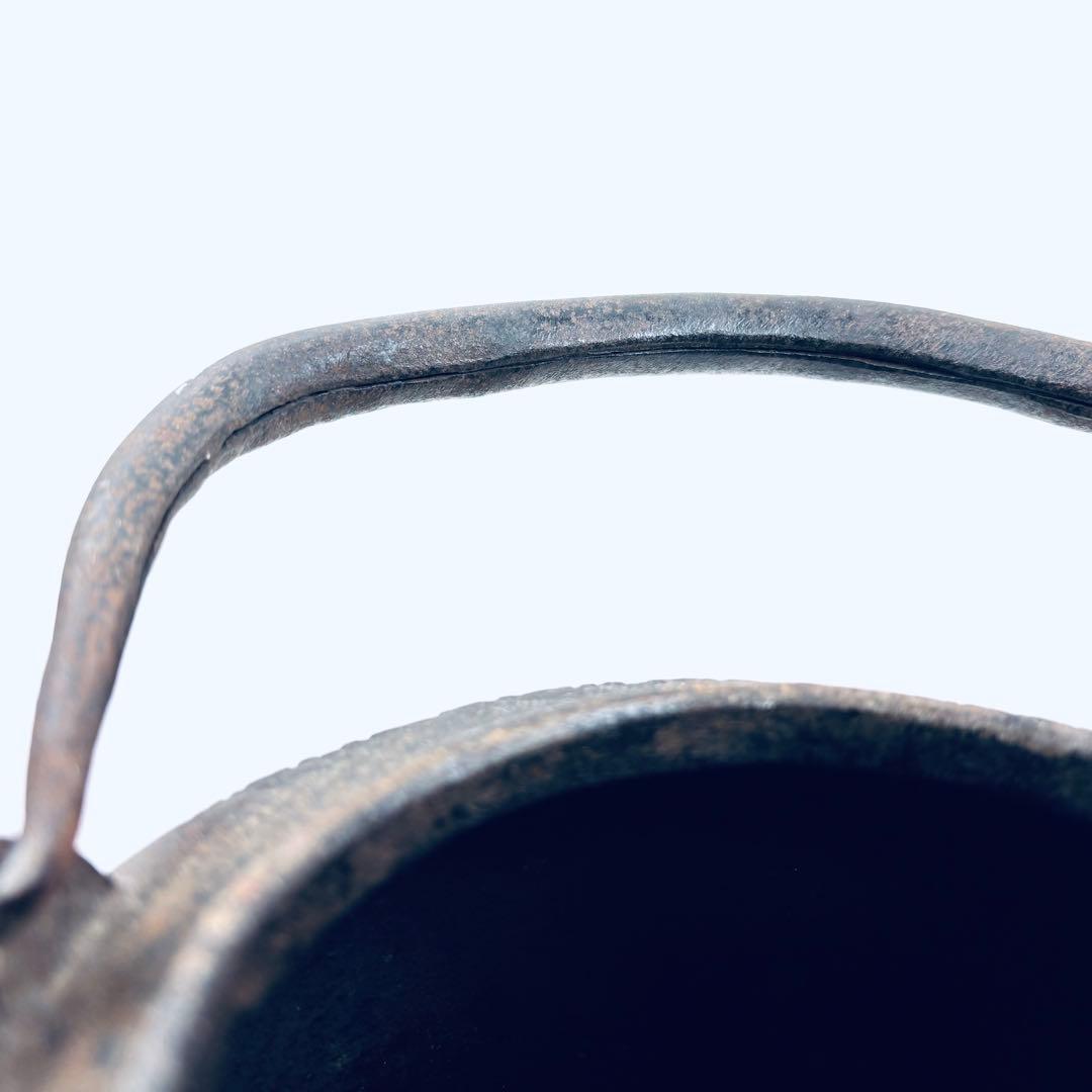 古い鉄瓶　サビあり　 茶道具　 鉄やかん 鉄器　 水漏れなし 鉄分補給