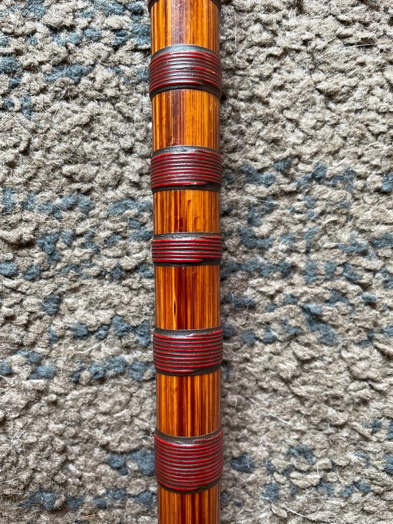 篠笛　蘭情管　唄用（ドレミ）朱総藤巻 八本調子