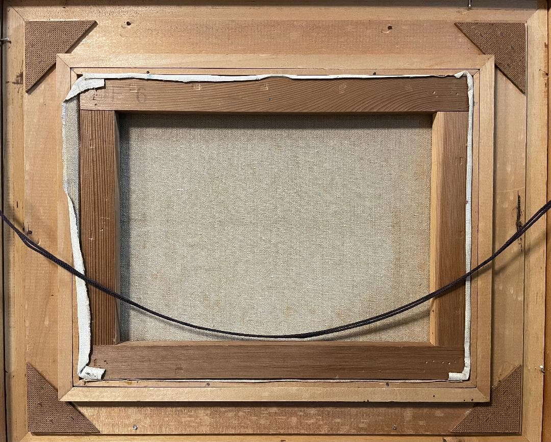 ま*も様 「真作」太佐寿一郎　風景画　油彩画　額装　サイン有り　F6号