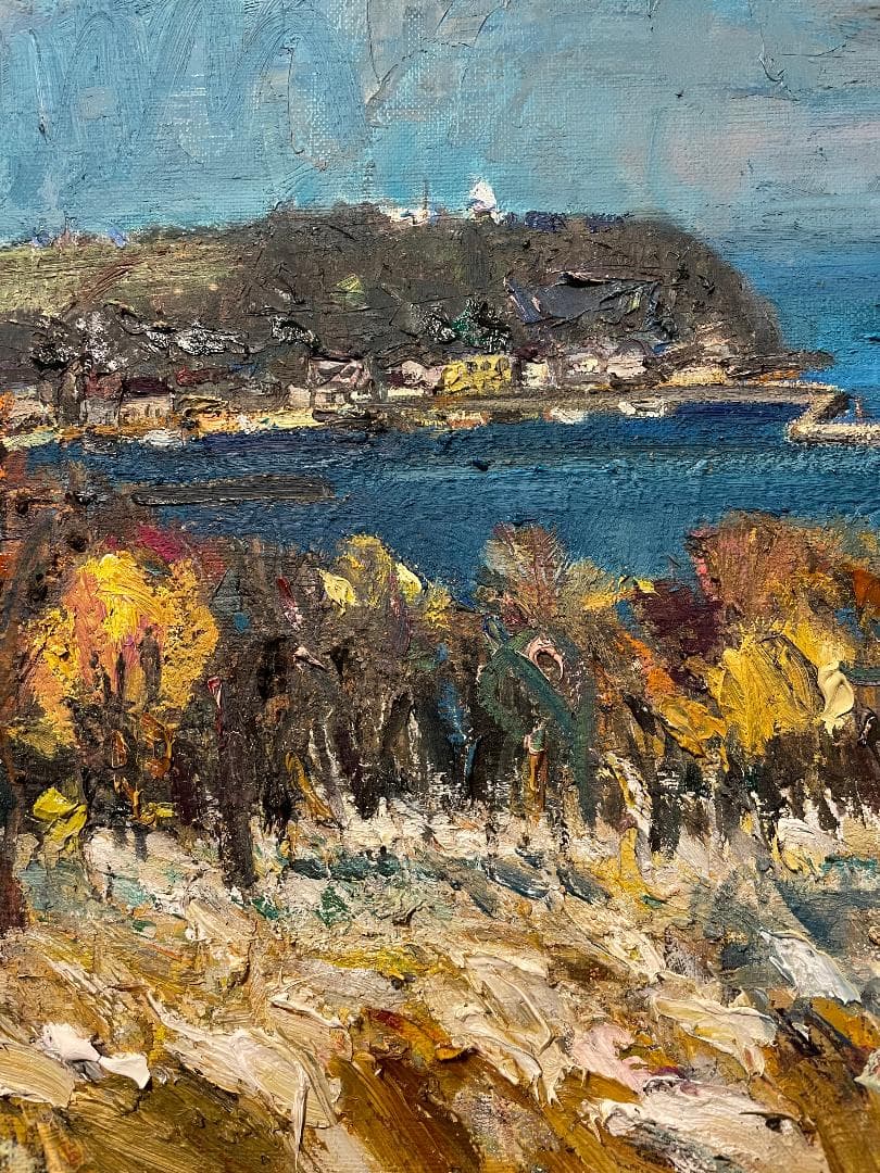 ま*も様 「真作」太佐寿一郎　風景画　油彩画　額装　サイン有り　F6号