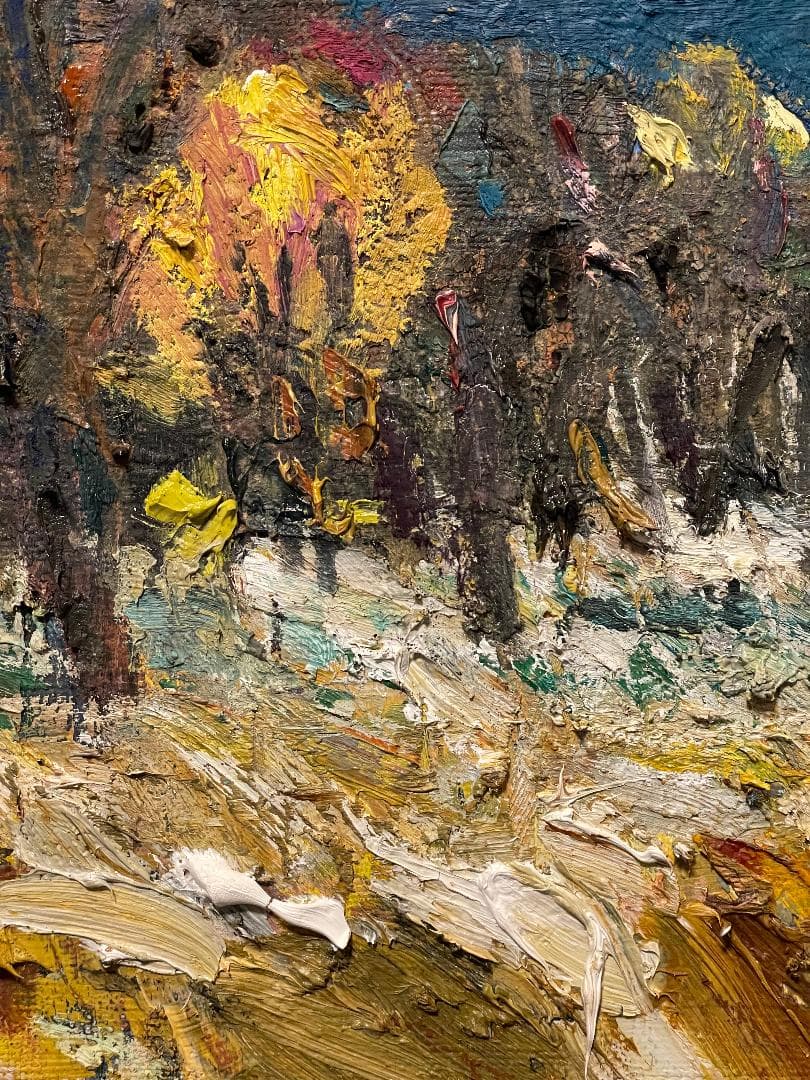 ま*も様 「真作」太佐寿一郎　風景画　油彩画　額装　サイン有り　F6号