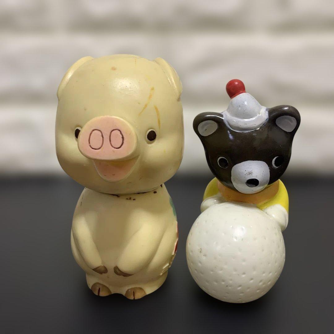 銀行 ソフビ貯金箱 ノベルティ 当時物　まとめ15個