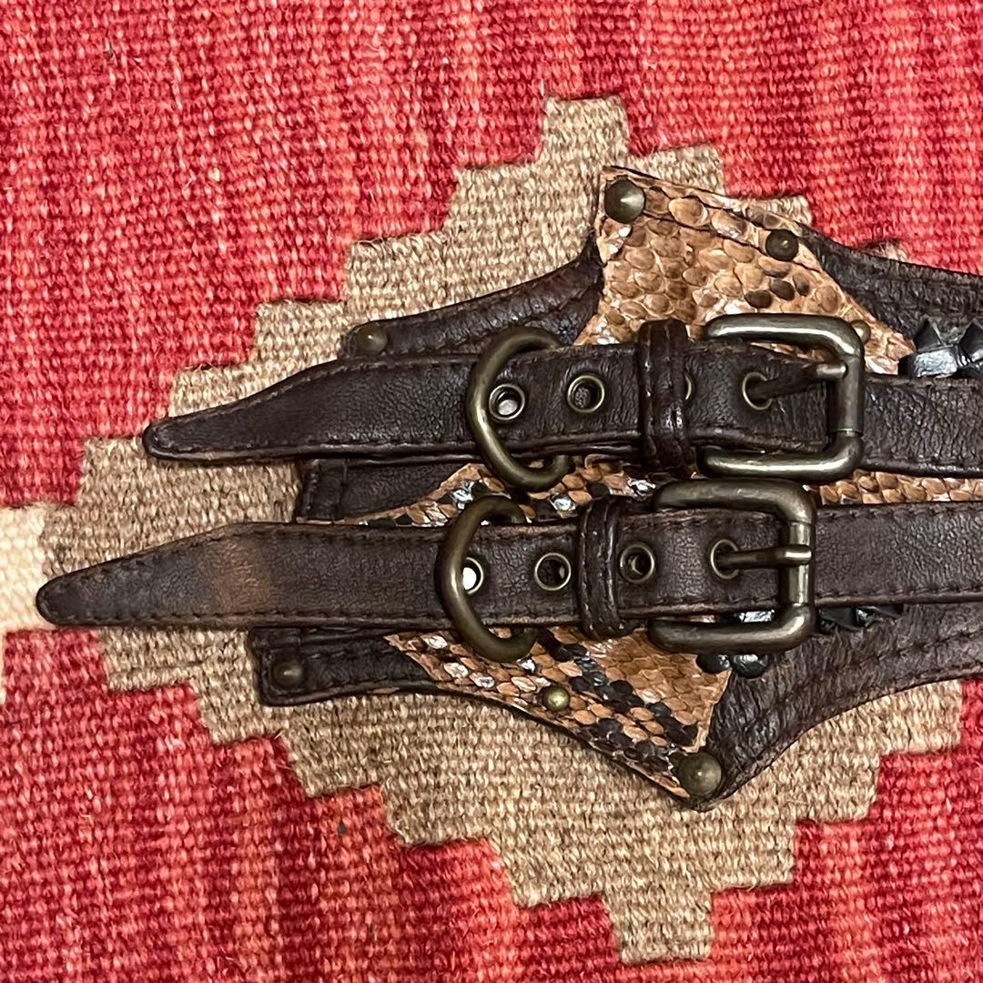 KMRii Kmrii ケムリ　レザー　バングル　リストバンド　ブレスレット