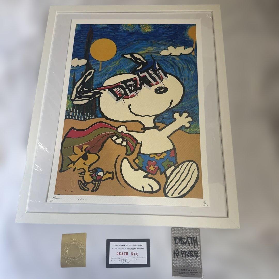 DEATH NYC 現代アートポスター　世界100枚限定　スヌーピー　正規保証