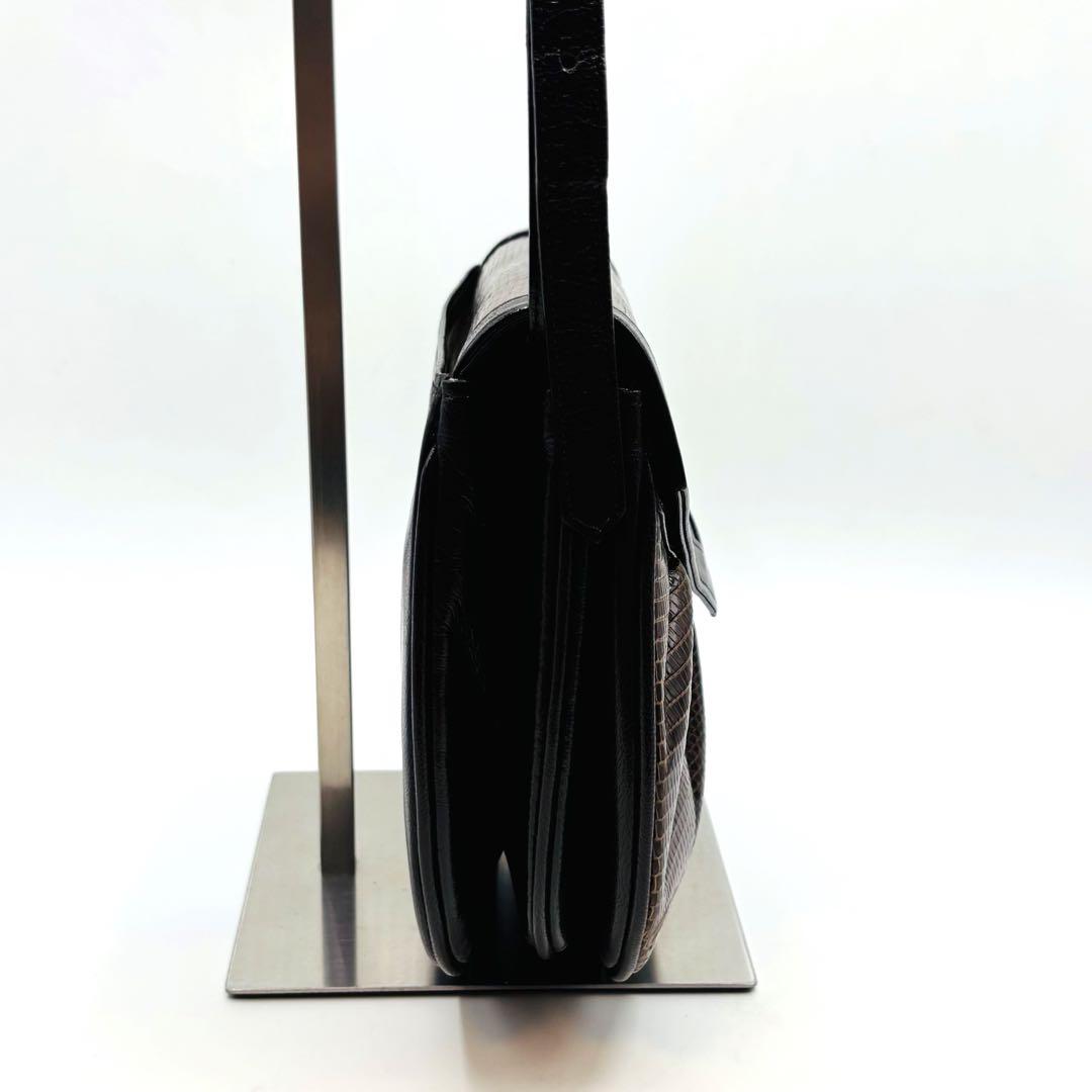 【極美品】JRA イヴサンローラン ショルダーバッグ リザード レザー 2way