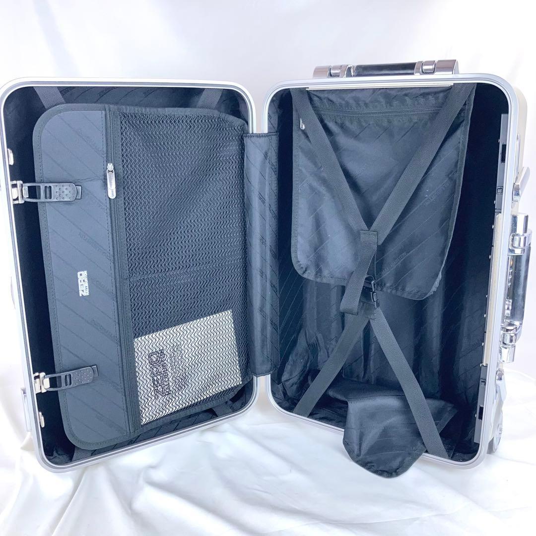 ◆ゼロハリバートン アルミ 2輪 物持ち込みサイズ ゴールド