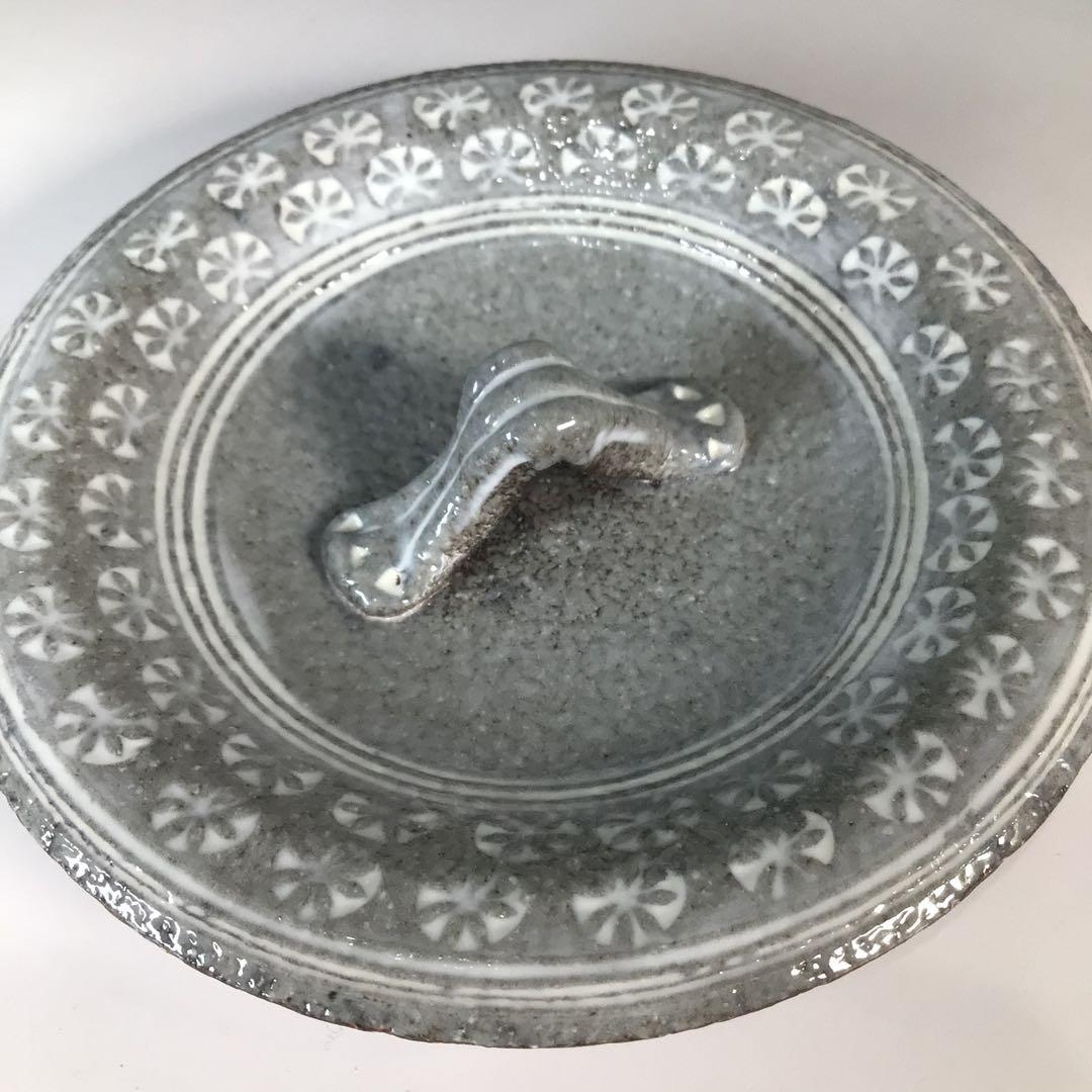 Ｎ９６６　水指　『光山造』『三島手』『丸形水指』　共箱　茶道具