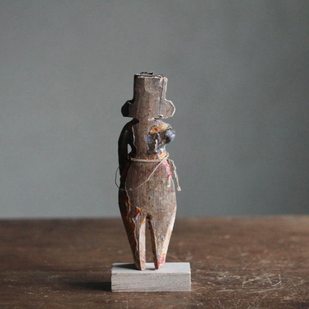 古作 木彫 サヌマーン像 インド 猿の神様 古道具 アンティーク オブジェ