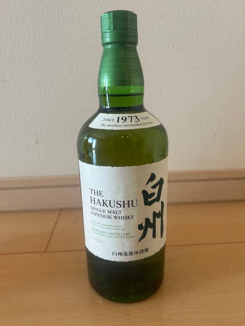 白州(ノンエイジ)、山崎12年ミニボトル、梅酒(完熟梅ブレンド)