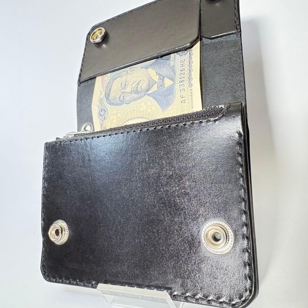 れんれんページ　トラッカーウォレット　ショート　ブライドルレザー