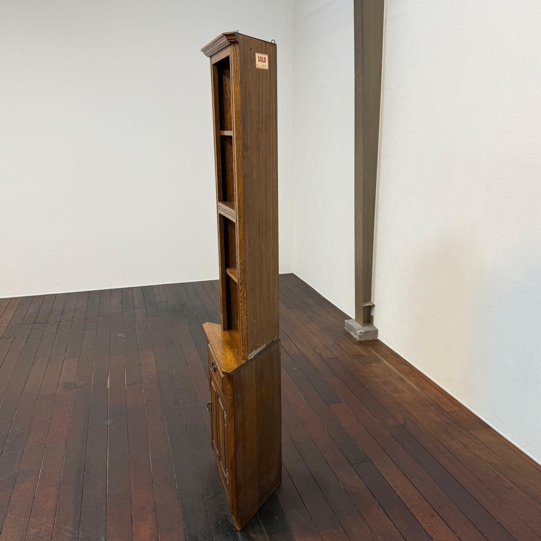 H110K27b アンティーク調 コーナーキャビネット