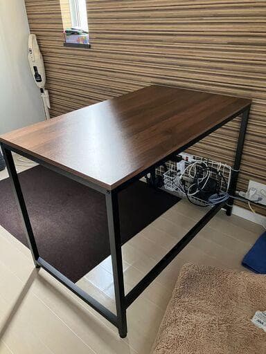 ほぼ新品✨ブラウン×ブラック パソコンデスク 幅120 奥行60