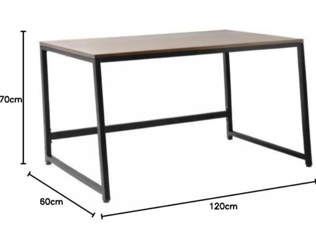 ほぼ新品✨ブラウン×ブラック パソコンデスク 幅120 奥行60