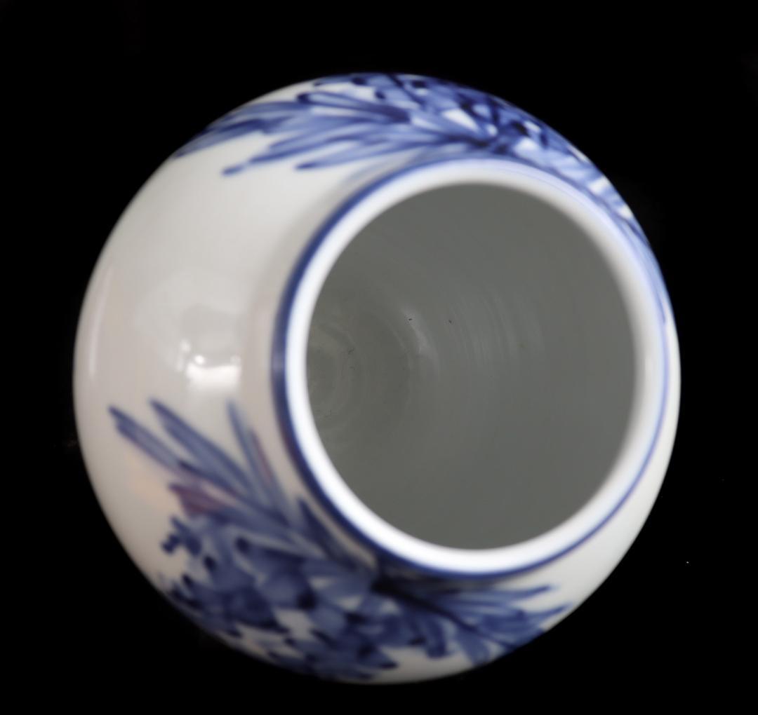 人間国宝 近藤悠三の次男 近藤潤 藤絵壷 花入れ 花生 共箱