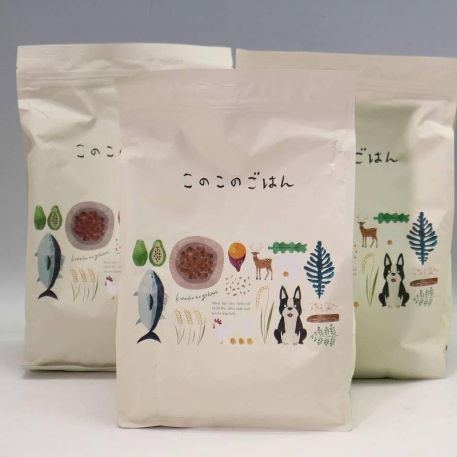 コノコトトモニ このこのごはん ドッグフード 1kg×3袋 小型犬健康サポート