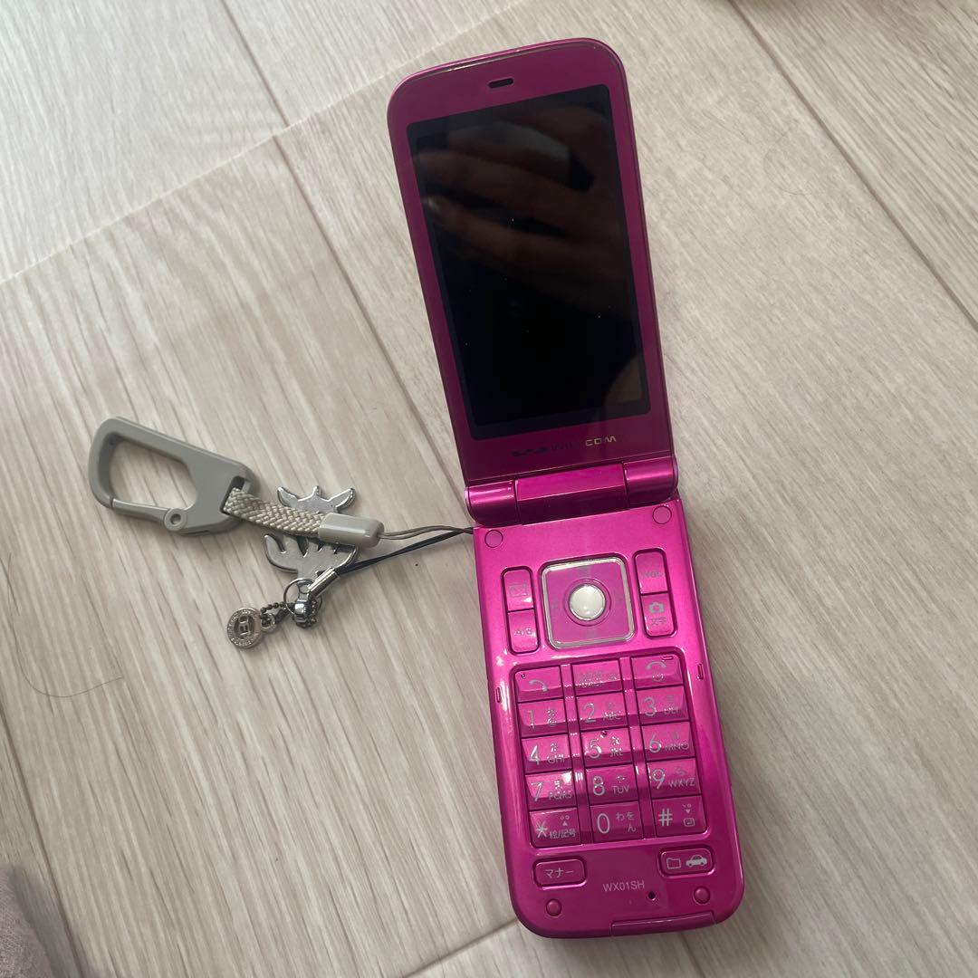 WILLCOM ウィルコム　ピンク ガラケー 携帯