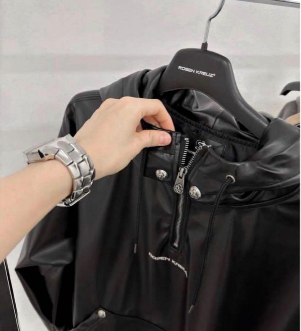 【Rosen Kreuz】leather half zip hood サイズ1