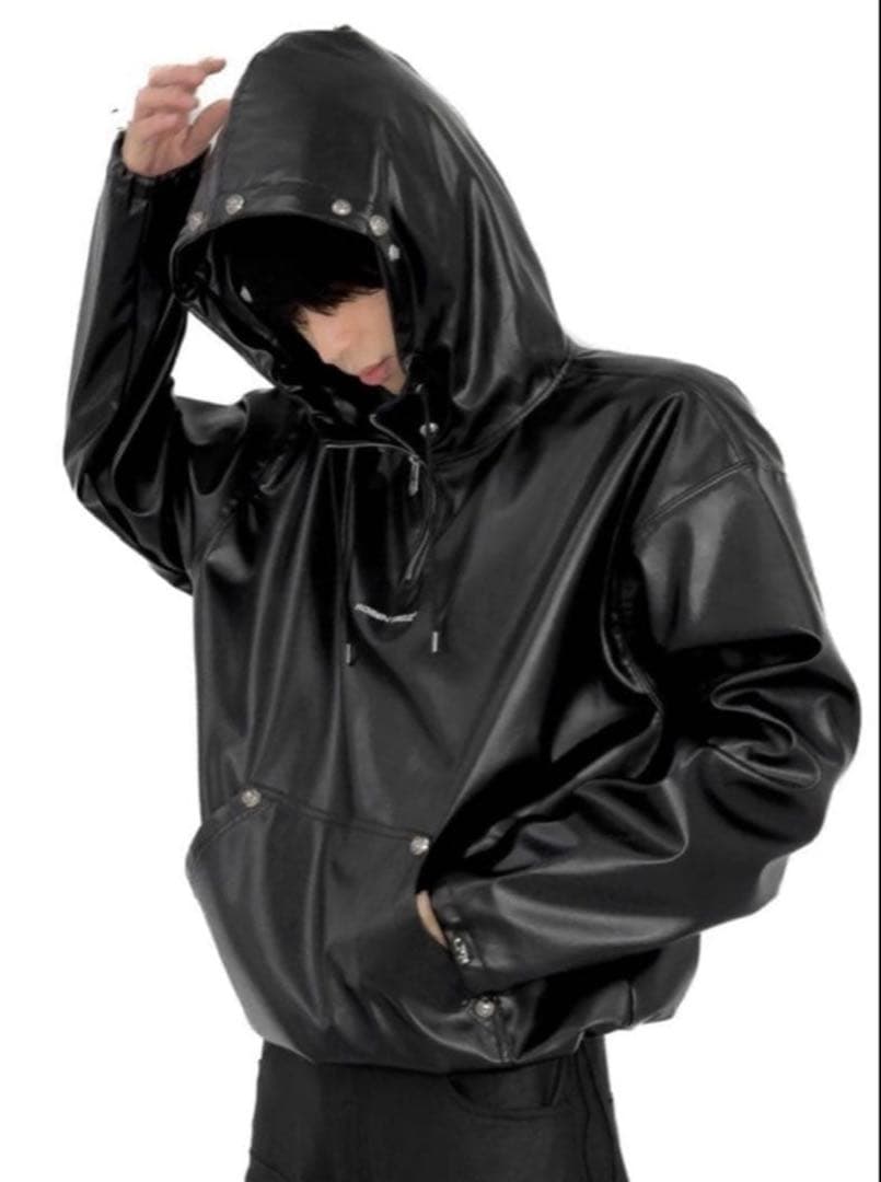 【Rosen Kreuz】leather half zip hood サイズ1