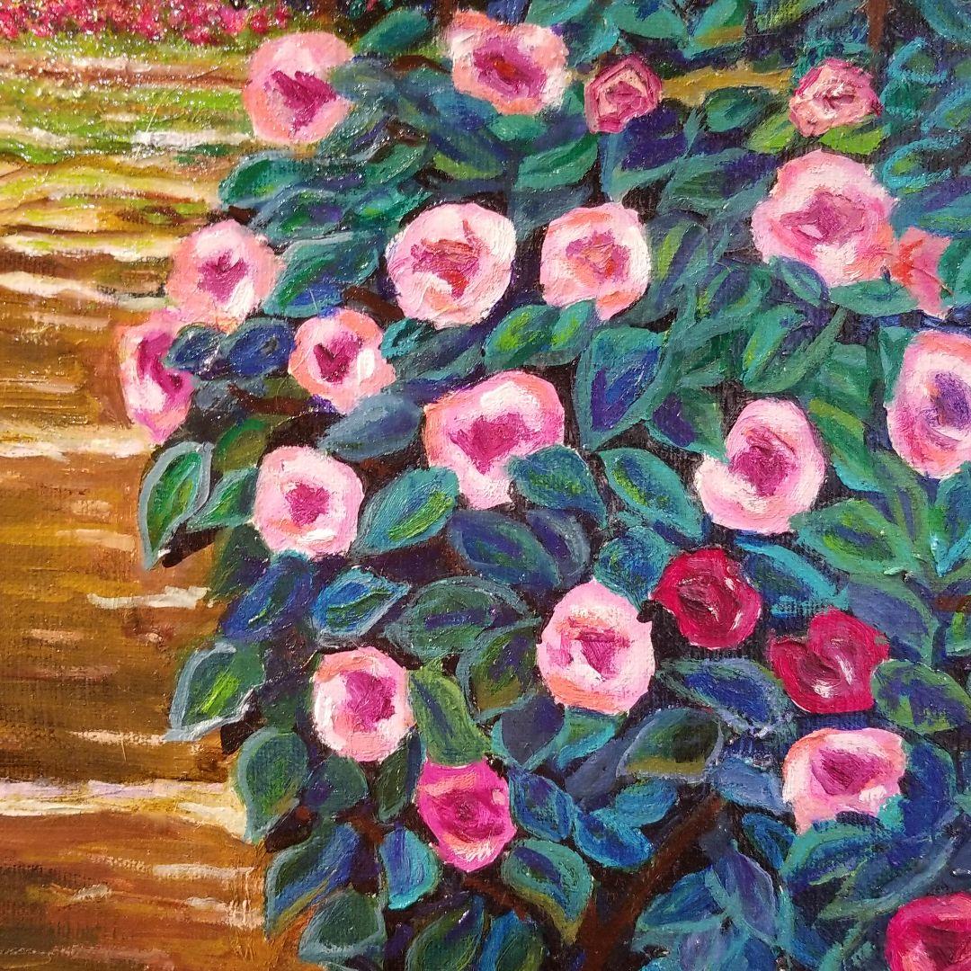 油絵　美しいパーク