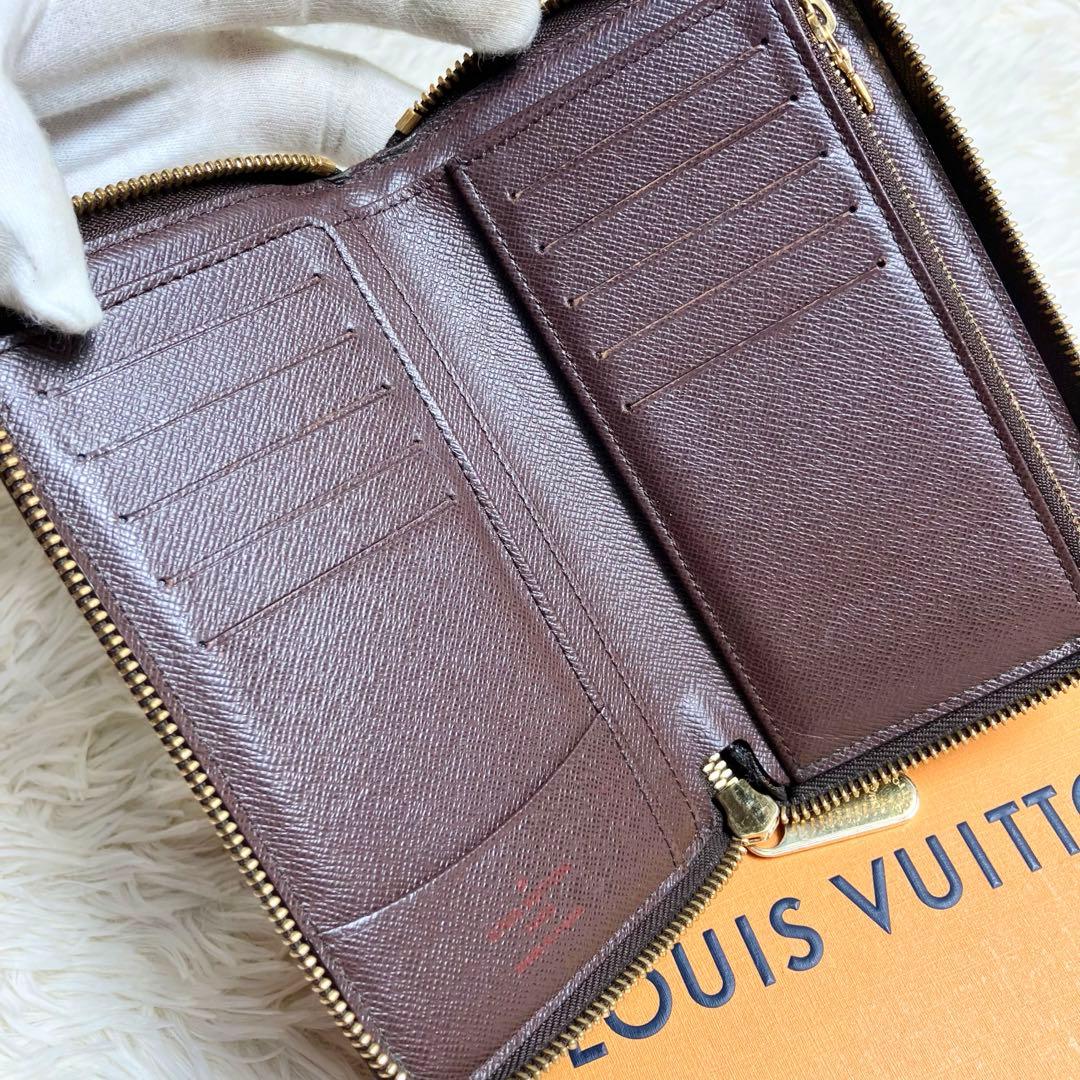 【美品】ルイヴィトン＊ダミエ ジッピー コンパクト N60028