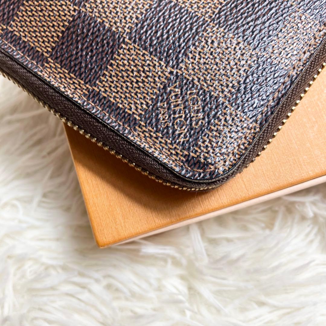 【美品】ルイヴィトン＊ダミエ ジッピー コンパクト N60028