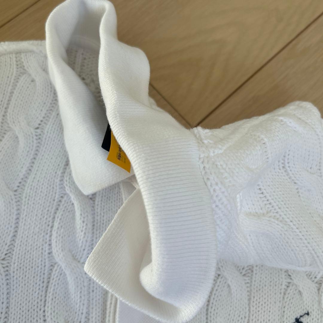 ケーブルニット ポロシャツ　ポロ ラルフ ローレン　X Sサイズ