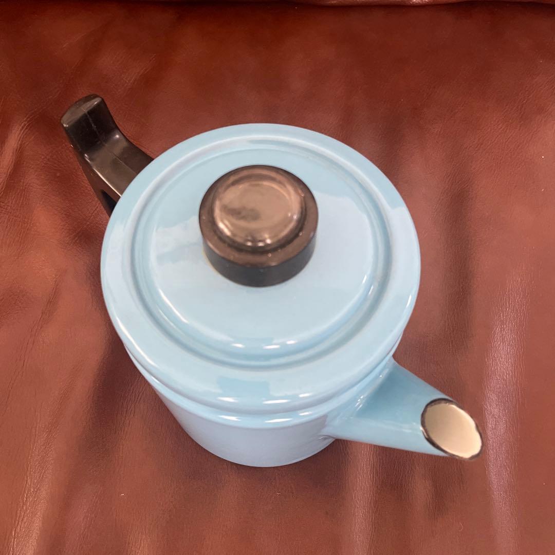 ヌルメスニエミ 水色 ポット ビンテージ アンティーク 北欧 かもめ食堂 ケトル