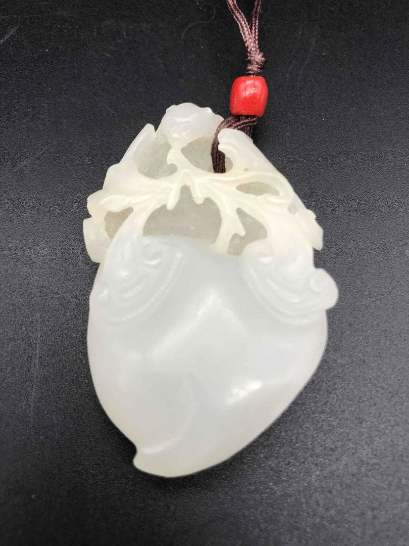 激安　中国古玩　砡　古玉　和田玉　　清時代　極上　和田白玉(F-72)