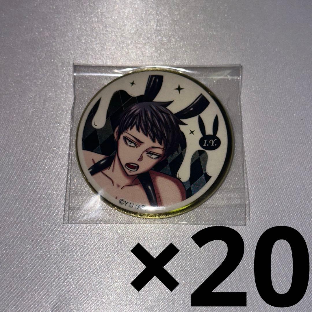 桃源暗鬼 矢颪碇 原作 バニー 缶バッジ メディコス ゴールド 20点