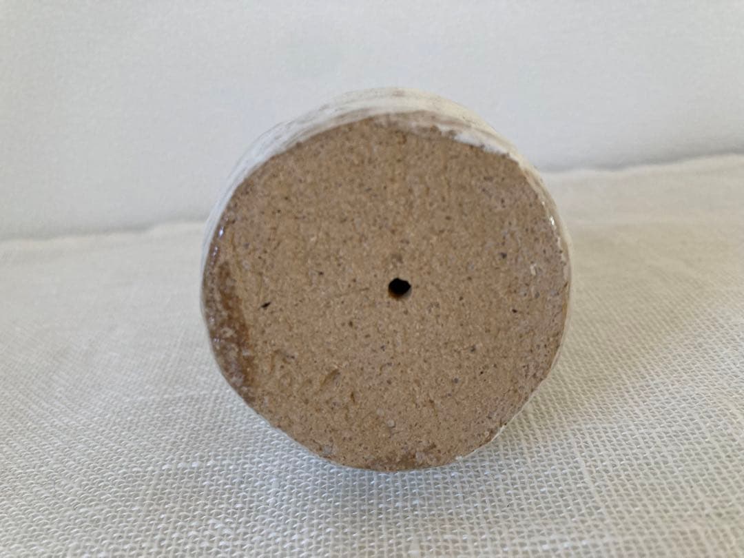 【未使用】小菅幸子さん　陶人形　ネコ　パン