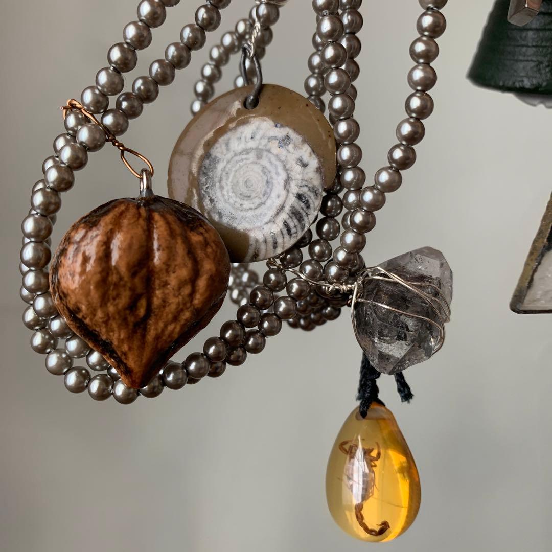 妻の作った　銀河鉄道の夜のガーランド　ますむらひろし派　標本のようなイメージ