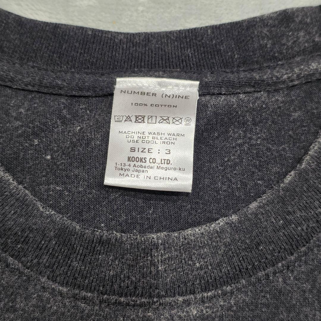 ナンバーナイン　反戦Tシャツ　3　黒　GIVE　PEACE　A　CHANCE