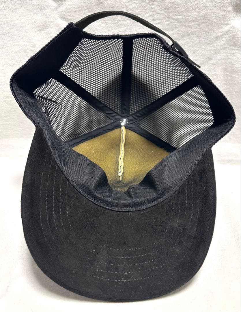 新品BACKLASHカンガルースエード刺繍メッシュキャップ/バックラッシュ帽子