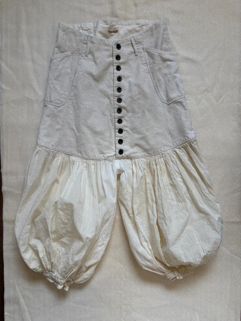 KAPITAL　綿麻 カルメンパンツ バルーンパンツ　サイズ０