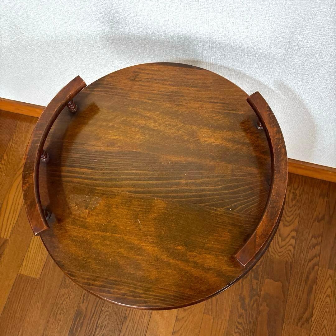 【良品】飛騨産業 サイドテーブル ティーテーブル ヴィンテージ