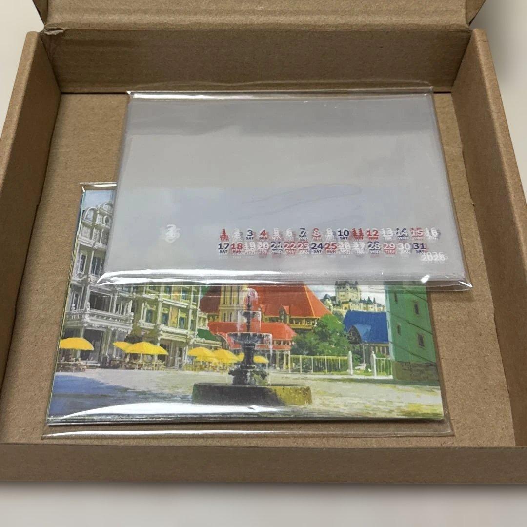 ジブリ 魔女の谷 フレーム付カレンダー　2026メリーゴーランド