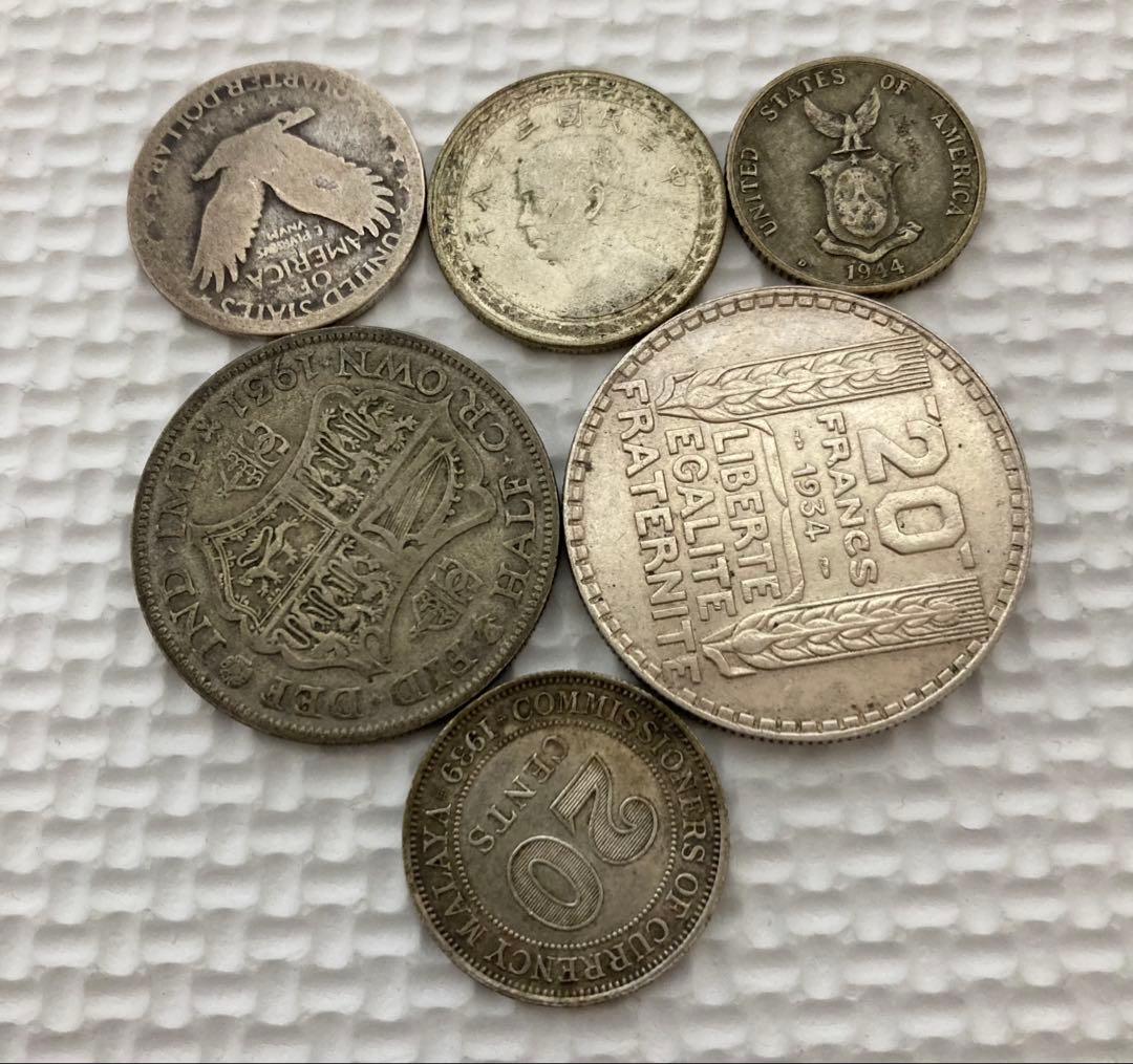 リ*オ様 b外国銀貨 6枚