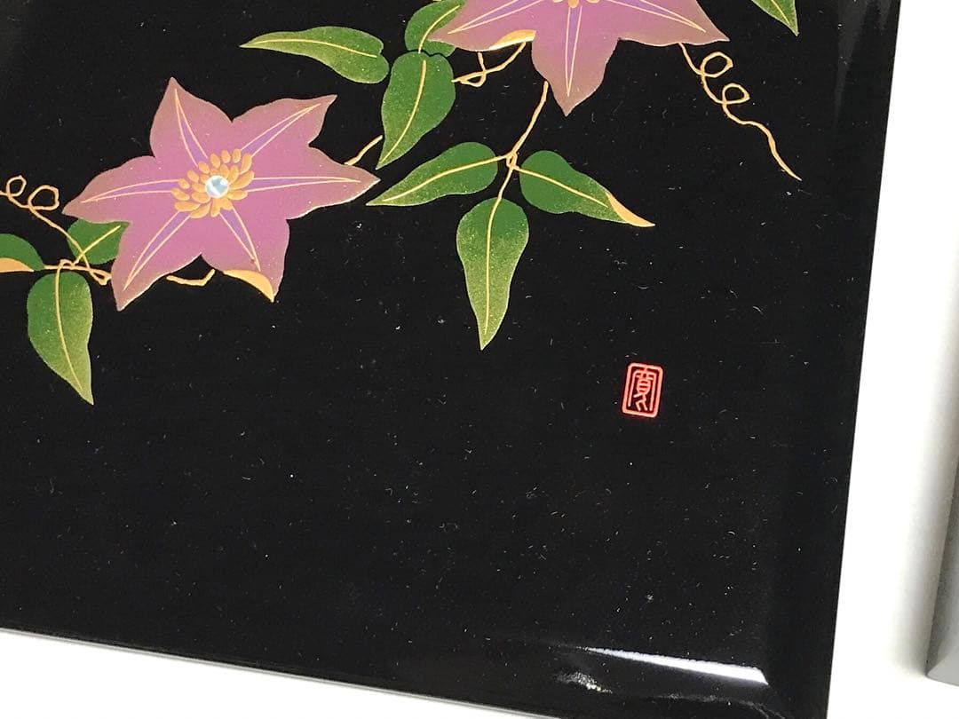 書道具　硯箱　文箱　漆塗り