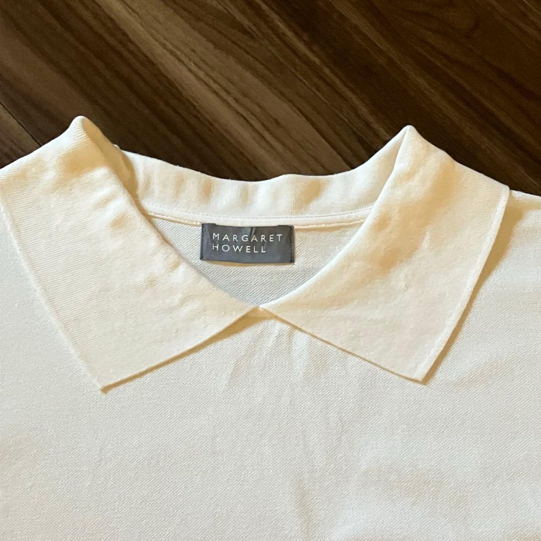 2024SS マーガレットハウエル オーガニックコットンピケ ポロシャツ