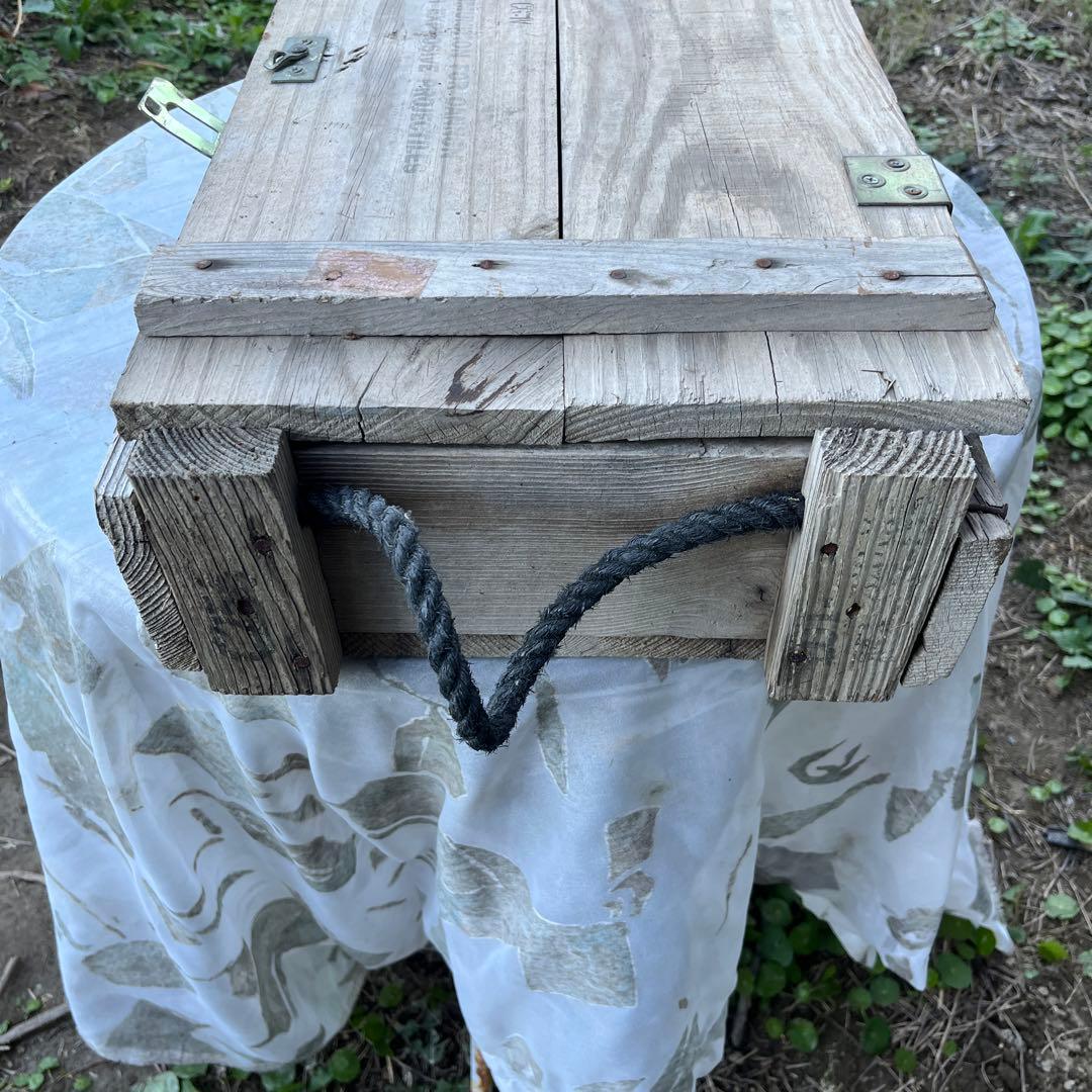 ビンテージ　米軍　木製弾薬箱