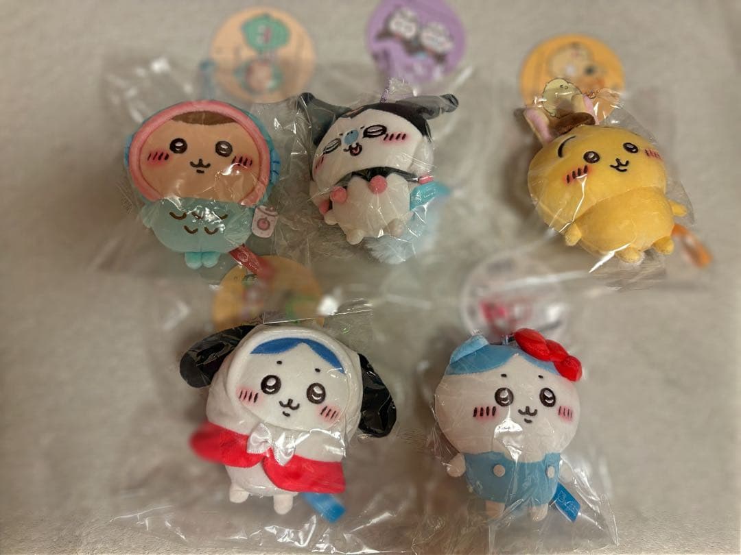ちいかわ×サンリオキャラクターズ ぷちミニマスコット 5個セット